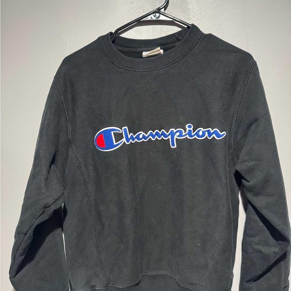 Champion Black Crewneck Sweatshirt